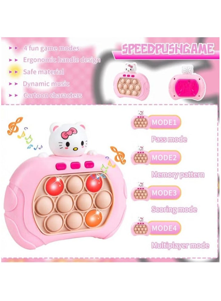 Quick Squeeze Bubble Toy for Kids and Adults, Electronic Pop It Toy, Quick Push Bubble Toy, Electronic Fidget Toy, Quick Push Toy (Kitty) - Image 2